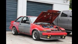 Turbo Corolla AE86 GTS 3SGE makes some surprising horsepower on the dyno.