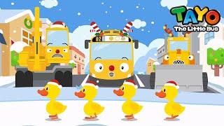 Los Cinco Patitos | Canción de Navidad | Tayo Español | Tayo el pequeño Autobús