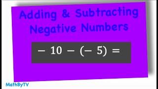 Adding and Subtracting Negative Numbers/Integers(ASVAB Math)
