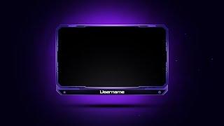 Modern Webcam Overlay Template || Stream Overlay Template 2023