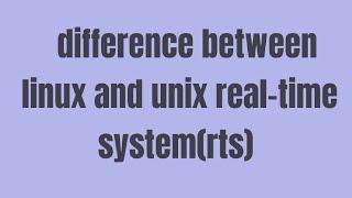 difference between linux and unix