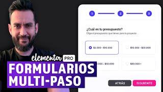  Formularios web con múltiples pasos | Elementor PRO