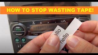Stop wasting tape with your Brother PT1890 P-touch label maker - How to Set Margins and save tape!