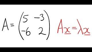 Find Eigenvalues and Eigenvectors of a 2x2 Matrix