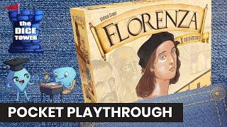 Florenza X / 10th Anniversary Edition Board Game - Pocket Playthrough. With Stella & Tarrant