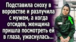 Подставила сноху и разлучила с мужем, а когда, отсидев женщина пришла посмотреть ей в глаза…