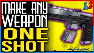 1 SHOT KILL ANY WEAPON in Cyberpunk 2077 | Best Weapon MODS Upgrades You Need