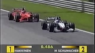 Mika Hakkinen vs Schumacher epic battle - Austria 1998