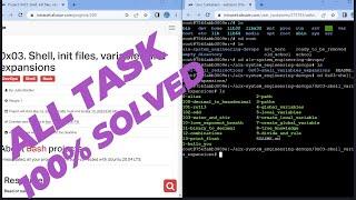 0x03 Shell init files variables and expansions- Task Solved #alx #alxsoftwareengineering #alxafrica