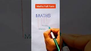 MATHS Full Form || Maths || Full Form of Maths #shortfeed