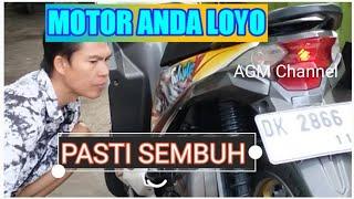 MOTOR ANDA LOYO= Cara tambah tenaga moto bersama agm channel jember