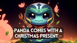 Panda Comes With A Christmas Present ~