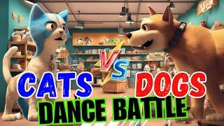 CATS vs. DOGS DANCE BATTLE |  EXERCISE BRAIN BREAK FOR KIDS | SUMMER DANCE FUN, Just Dance