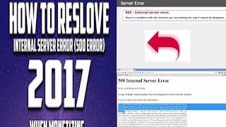 How to fix 500 internal server error in Google chrome || 500 internal server error