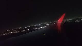 Take off from Monterrey International Airport at night (MTY)