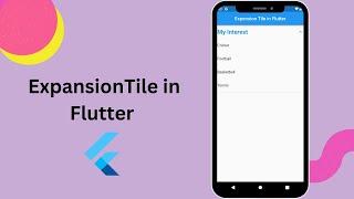 Futter expansiontile Widget | Expansiontile Flutter