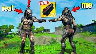 I Pretended to be PREDATOR BOSS in Fortnite