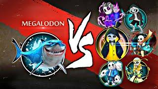 Shadow Fight 2 Megalodon Vs All Sans