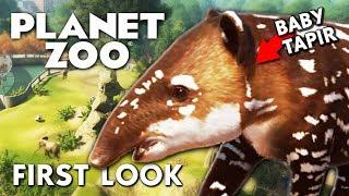 PLANET ZOO- First Look ! Baby Tapir, Mandrill, Tiger, Rhino & more!