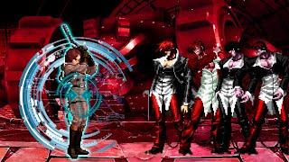 [KOF Mugen] High Tech Whip vs Orochi Iori Team