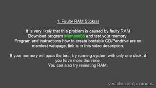 PAGE FAULT IN NONPAGED AREA BSOD - 3 Causes and FIXES