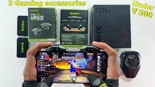 3 mobile gaming accessories unboxing and gaming review under 500 Rupee