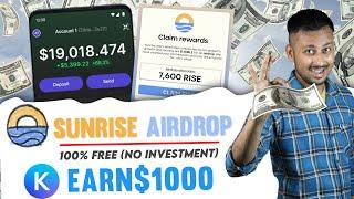 Sunrise Testent Airdrop | $RISE Token Instant Claim, Free Airdrop ~ Today New Airdrop 