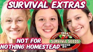 Survival Seeds 2024 Livestream: Survival Extras w/ Not For Nothing Homestead