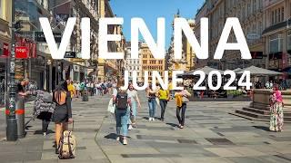 Vienna Walk in City Center, June 2024 | 4K HDR