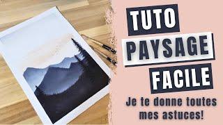 Tuto Paysage Facile - Apprends à peindre ce petit paysage!