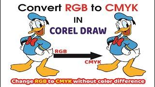 How to convert RGB to CMYK in Coreldraw | Change RGB to CMYK Color | RGB to CMYK Color difference