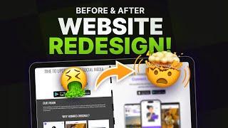 Before and After Website Design : Redesign case study