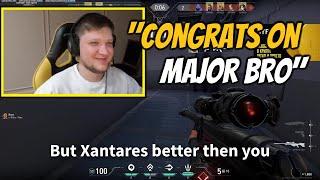 s1mple meets WHOLESOME or TOXIC CSGO Fan in Valorant RANKED?!