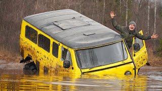 Extreme Offroad Cars In Forest. Russian UAZ!