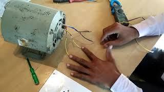 Single Phase  Motor Connection in Hindi Capacitor with Winding एक कलीय मोटर के कैनक्सन कैसे करें