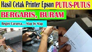 Hasil Cetak Putus Putus Printer Epson L120 Series