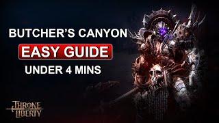 Butcher's Canyon Guide in Under 4 Minutes | Throne and Liberty Dungeon Guide