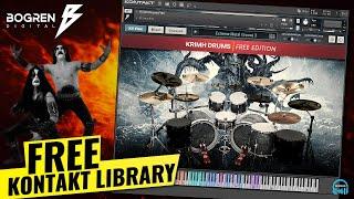 FREE KONTAKT LIBRARY  Bogren Digital KRIMH DRUMS Free Edition  Mix Ready Metal Drums