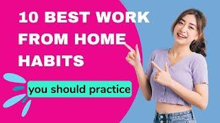 Best work from home habits you should practice - DigiFix  #workfromhome