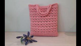 Очаровательная сумочка для лета крючком. ДЛЯ НАЧИНАЮЩИХ. Crochet bag pattern