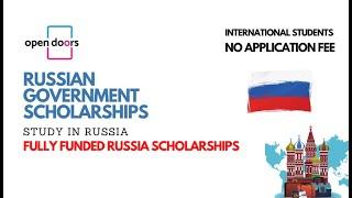 The Open Doors Fully Funded Scholarship 2024 CANCELLED | Life in RUSSIA under SANCTIONS