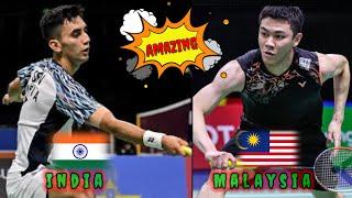 Amazing  Lakshya Sen (IND) Playing Fiercely With (MAS) Lee Zii Jia Badminton Mens Singles