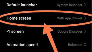 redmi note 7 change home screen with app drawer/how to change home screen with app drawer in redmi