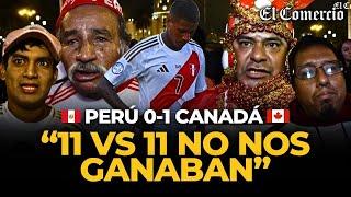 ¿ELIMINADOS de la COPA AMÉRICA? REACCIÓN de HINCHAS PERUANOS tras PERÚ 0-1 CANADÁ | El Comercio