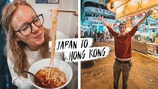 First Time Traveling to HONG KONG! - Goodbye Japan! (Hiroshima to Hong Kong via HK Express)