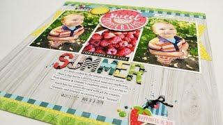 Scrapbooking Process Video "Summer" by Becki Adams