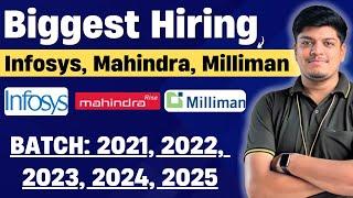 Infosys, Mahindra, Milliman Biggest Hiring | Off Campus Drive 2025, 2024, 2023, 2022-2021 BATCH