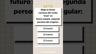 "Quiz De Conjugación Verbal En Español" | tCdQI