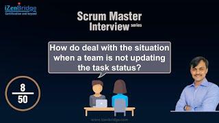 How do deal with the situation when a team is not updating the task status?