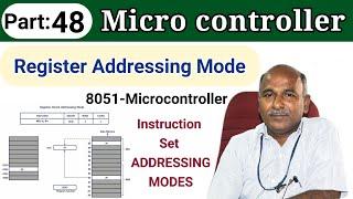 Register Addressing |8051-Microcontroller Instruction Set  ADDRESSING MODES | in tamil